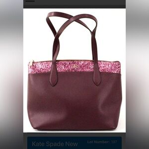 Kate Spade Brown and Pink Elegant Tote